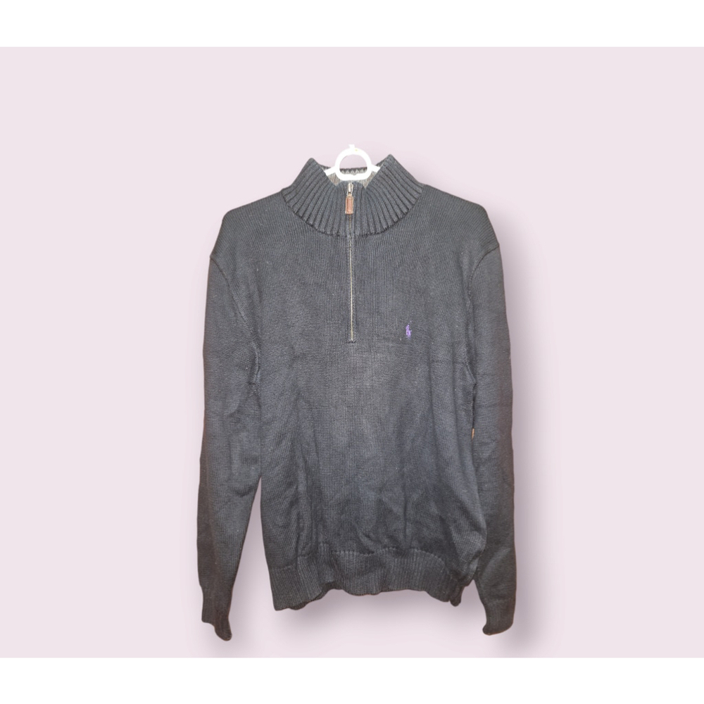 Men's Polo by Ralph Lauren Black Sweater Size M